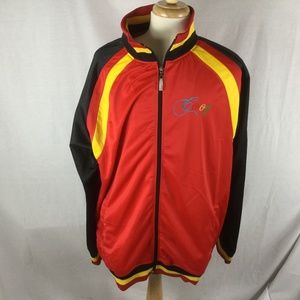 Coogi 3XL Zip up Jacket HANDPRINTS RARE XXXL